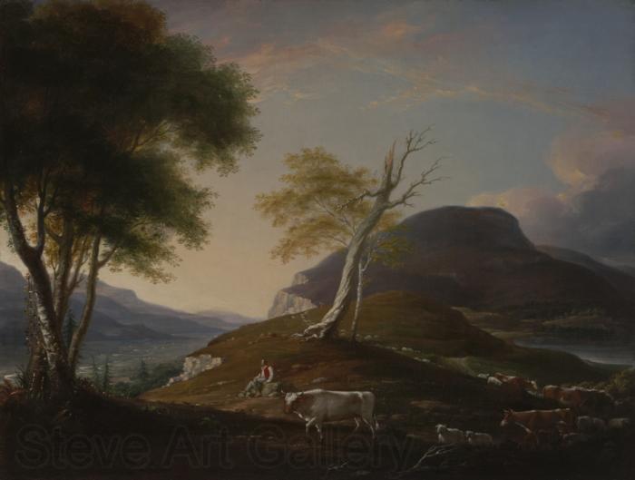 John Trumbull View on the West Mountain Near Hartford Norge oil painting art